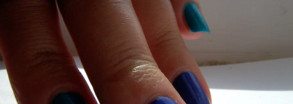 Проба двухцветного маникюра. И что из этого вышло