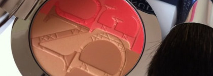 Моя райская птичка -  Dior Diorskin Nude Tan Paradise Duo Poudre Bronzante & Blush Irises with kabuki brush #002 Coral Glow