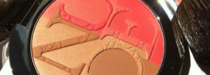 Моя райская птичка -  Dior Diorskin Nude Tan Paradise Duo Poudre Bronzante & Blush Irises with kabuki brush #002 Coral Glow