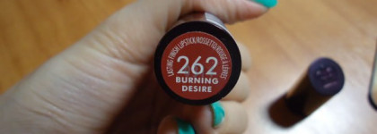 "Горячий поцелуй из Лондона". Помада Lasting finish #262 от Rimmel London
