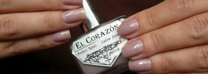 El Corazon Active Bio Gel #423/55 Jelly & El Corazon Art Top Coat #421/10 Snow happiness.