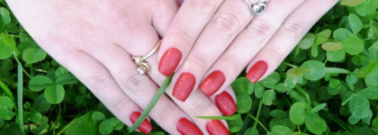 Красный песок Golden Rose Holiday nail color #64