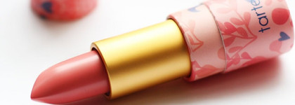 Зефирка от tarte. Губная помада Amazonian Butter Lipstick #Golden Pink