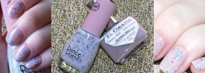 Скромненький весенний дуэт: El Corazon Active Bio-gel № 423/55 и Dance Legend Fruity milk № 946