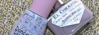 Скромненький весенний дуэт: El Corazon Active Bio-gel № 423/55 и Dance Legend Fruity milk № 946