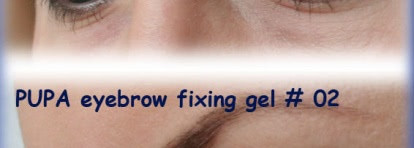 Pupa Eyebrow Fixing GEL в оттенках 02 и 03
