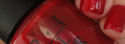 OPI  Vodka & Caviar  NL R55 + сравнение с OPI Big Apple Red NL N25