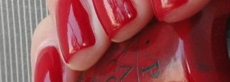 OPI  Vodka & Caviar  NL R55 + сравнение с OPI Big Apple Red NL N25