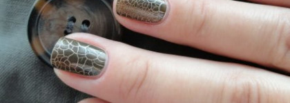 001 Golden Jungle Duo Vernis Or & Top Coat Fini Croco