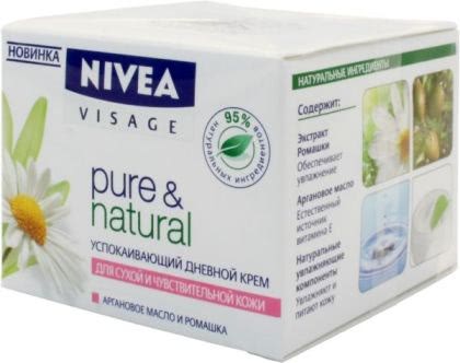 Успокаивающий дневной крем Pure & Natural от Nivea