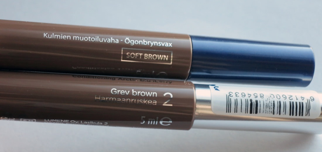Обновленная версия моделирующего воска для бровей Lumene Blueberry Eyebrow Shaping Wax, №2 grey brown