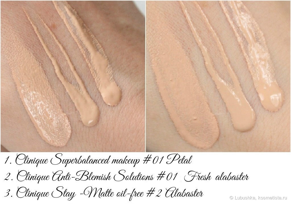 Бьюти-битва трёх тональных Clinique - Superbalanced makeup, Anti-Blemish solutions liquid makeup & Stay-Matte oil-free makeup