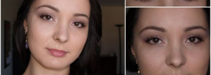 Палетка МАС Сustom Palette и дневной макияж (оттенки Orb, Naked lunch,  Girlie, Sketch)