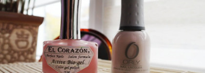 Нюд -дуэт El corazon Activt bio-gel Jelly 453/52 и Orly Pure porcelаin №40742