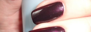 Мои первые Opi: лак Black Cherry Chutney и топ Heat Cure Top Coat