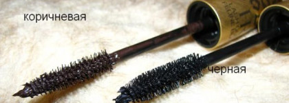 А Вы найдете разницу? 2 цвета одной и той же туши - Helena Rubinstein Lash Queen Feline Blacks в цветах black black и black brown