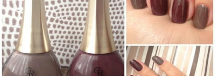 Двухцветный маникюр с Golden Rose