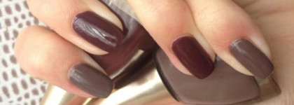 Двухцветный маникюр с Golden Rose