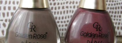 Двухцветный маникюр с Golden Rose