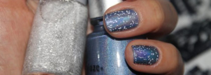 Микс: China Glaze 640 2Nite 80805 и Dance Legend Top Domino white