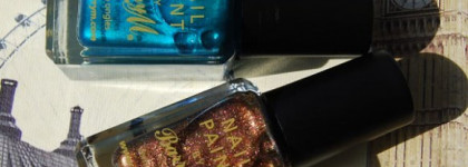 Мои британские красавцы. Barry M Nail Paint оттенки 334 Teal и 335 Copper