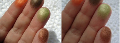 Сочный апельсин в палетке Flormar Quartet Eye Shadow #406