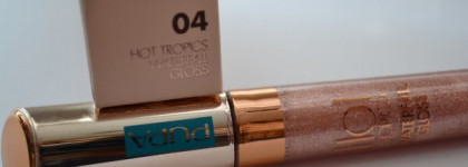 Красавчик из летней коллекции Pupa Hot tropics watersall gloss в оттенке 04 (Hawaiian Sunshine Pearly Pink)