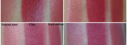 Мои помады от Avon в оттенках Chic, Iced coffee, Frozen rose