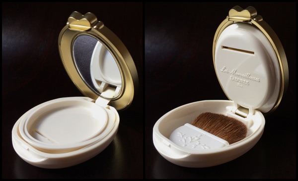 Les Merveilleuses Ladurée Fards à joues poudre pressed cheek color в оттенке 02 и powder case