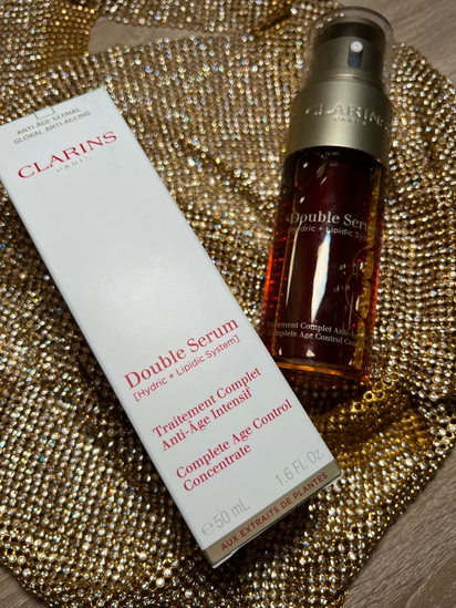 Пятикратная защита функций кожи с Double serum Clarins