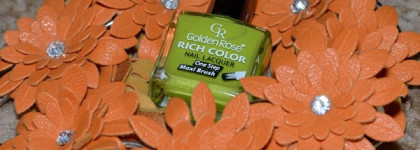 Тропические ноготочки с лаками Golden Rose Rich Color #36 и Golden Rose Impression #03