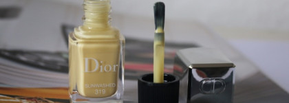 Летний желтый Dior Vernis Couture Colour Gel Shine And Long Wear Nail Lacquer #319 Sunwashed