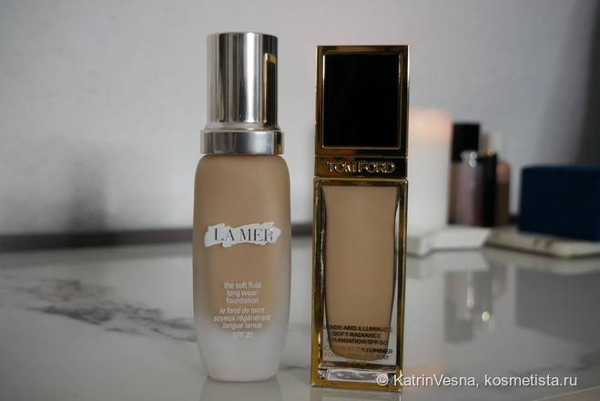 La Mer Skincolor The Soft Fluid Long Wear SPF20, TOM FORD Shade &amp; Illuminate SPF 50
