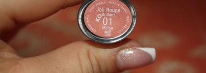 Сезон персиков открыт! или Помада - блеск Clarins Joli Rouge Brillant - 01 Melon