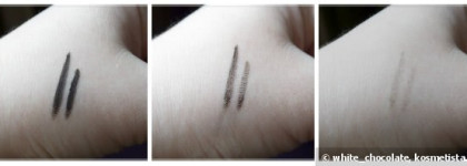 Маленькие горшочки с разноцветными красками. Гелевая подводка для глаз MAC Fluidline Eye-liner Gel в оттенках Blacktrack, Dipdown, Rich Ground, Ash Violet, Macroviolet, Midnight Blues и Waveline