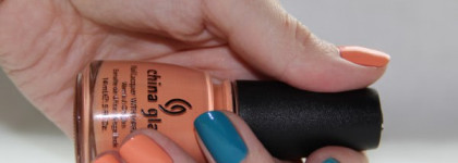 Мечты сбываются с China Glaze № 650 "Shower Together" и № 868 "Peachy Keen"