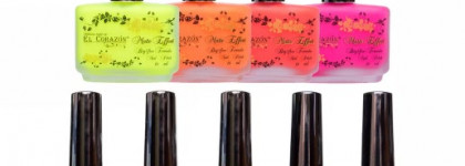 Профессиональные лаки для ногтей El Corazon Nail Polish - коллекция Matte Effect Neon