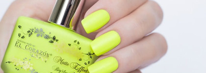 Профессиональные лаки для ногтей El Corazon Nail Polish - коллекция Matte Effect Neon