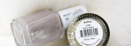 Essie 78 master plan + Nubar G705 silver spark