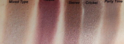 ColourPop Super Shock Eyeshadows: Mixed Tape, Party Time, Stereo, Hustle, Cricket