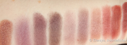 Красновато-бордовые тени