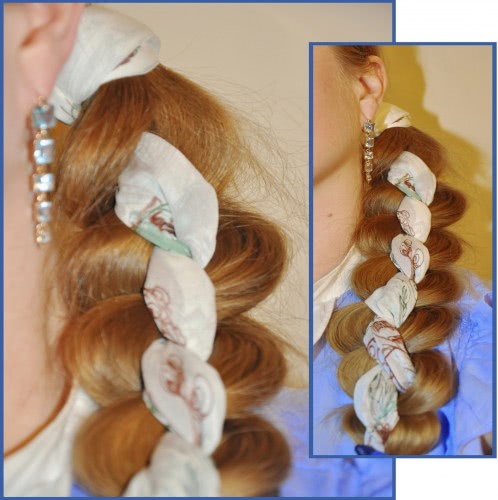 Плетение кос с лентой: 4 мастер-класса с пошаговыми фото