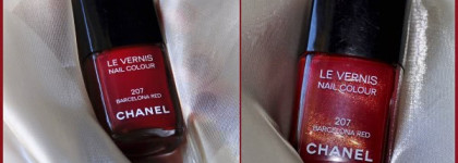Барселона и Ночной тюльпан - Chanel Le Vernis Nail Colour #207 «Barcelona Red» и Chanel Le Vernis Nail Colour #457 «Tulipe Noire»