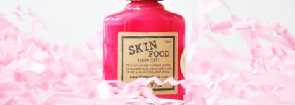 Кофейный, винный, фуксия и золотой лаки Skinfood Nail Vita #pk213 Rosebay, #br609 Mono Chocolate, #re102 Pink Red, #br613 Mocca Gold