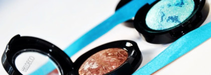 Мраморные запеченные тени для век Artdeco Baked Eyeshadow #18 Marbled Brown #23 Marbled Green из новой коллекции Tribal Sunset 2013