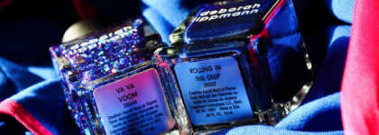 Двойной маникюр с "сапфировыми" лаками из новой лимитированной коллекции Deborah Lippmann Jewelry Heist Fall 2013 #Rolling In The Deep #Va Va Woom