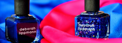Двойной маникюр с "сапфировыми" лаками из новой лимитированной коллекции Deborah Lippmann Jewelry Heist Fall 2013 #Rolling In The Deep #Va Va Woom