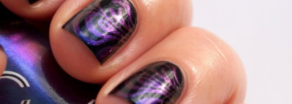 Маникюр-хамелеон. Dance Boggs Legend 091 + Konad