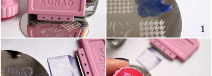 Маникюр-хамелеон. Dance Boggs Legend 091 + Konad