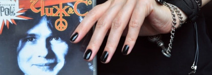 Morgan Taylor "Little Black Dress" + Sally Hansen «Diamonds and Rubies»